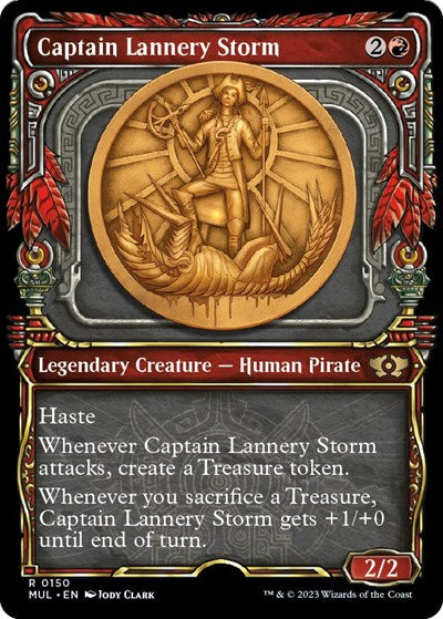 Captain Lannery Storm (Halo Foil) (March of the Machine: Multiverse Legends) Light Play Foil