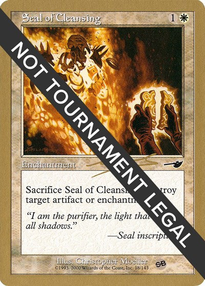 Seal of Cleansing - 2000 Nicolas Labarre (NMS) (SB) (World Championship Decks) Near Mint