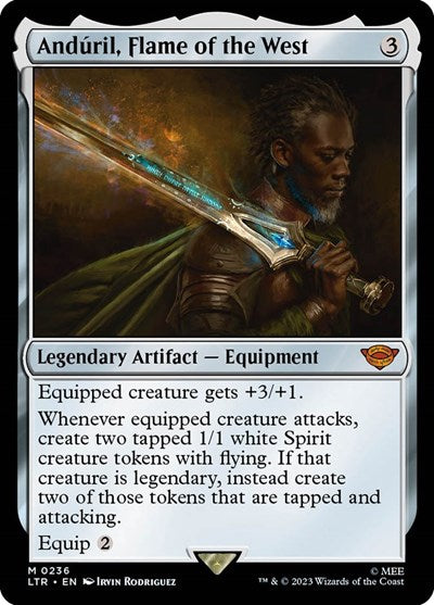 Anduril, Flame of the West (Universes Beyond: The Lord of the Rings: Tales of Middle-earth) Light Play Foil