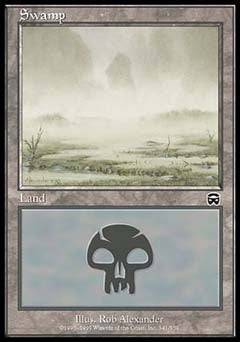 Swamp (341) (Mercadian Masques) Medium Play