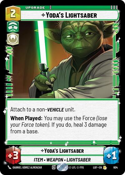 Yoda's Lightsaber (Foil) (Legends of the Force) Near Mint Foil