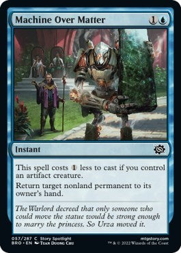 Machine Over Matter (The Brothers' War) Light Play Foil
