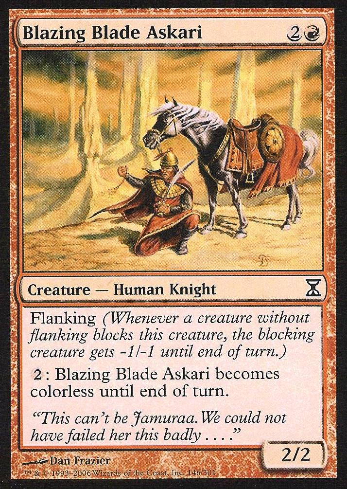 Blazing Blade Askari (Time Spiral) Light Play