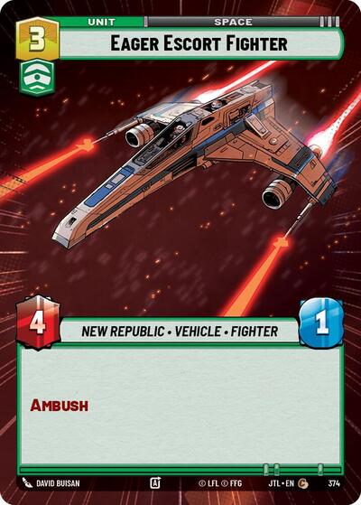Eager Escort Fighter (Hyperspace) (Jump to Lightspeed) Near Mint