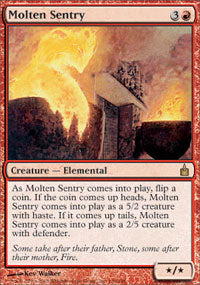 Molten Sentry (Ravnica) Medium Play Foil