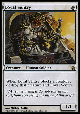 Loyal Sentry (Duel Decks: Elspeth vs Tezzeret) Light Play