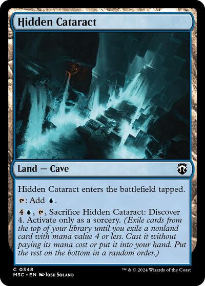 Hidden Cataract (Ripple Foil) (Commander: Modern Horizons 3) Near Mint Foil