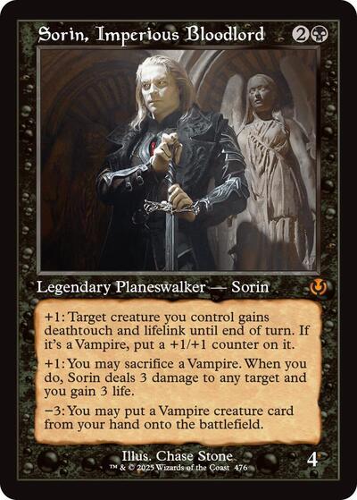 Sorin, Imperious Bloodlord (Retro Frame) (Innistrad Remastered) Near Mint