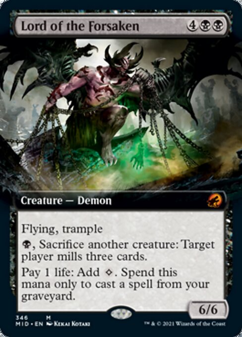 Lord of the Forsaken (Extended Art) (Innistrad: Midnight Hunt) Near Mint