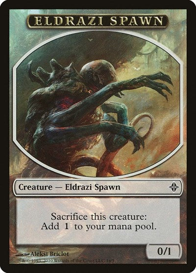 Eldrazi Spawn Token (1a) (Rise of the Eldrazi) Medium Play