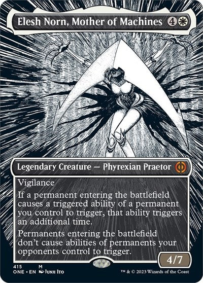 Elesh Norn, Mother of Machines (Borderless) (Phyrexia: All Will Be One) Near Mint