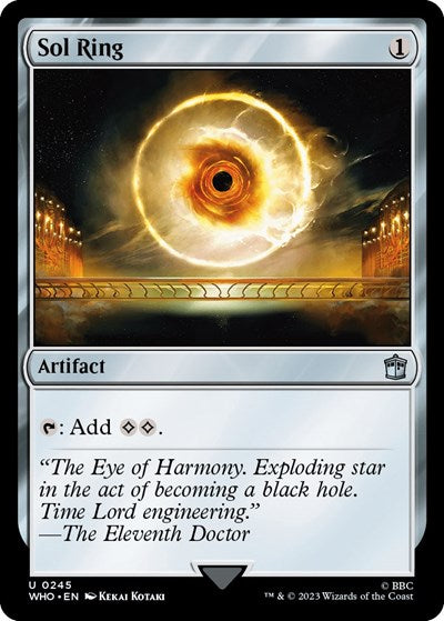 Sol Ring (Universes Beyond: Doctor Who) Light Play Foil
