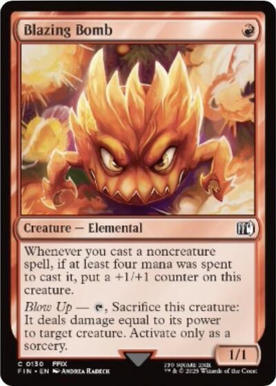 Blazing Bomb (Universes Beyond: FINAL FANTASY) Light Play Foil
