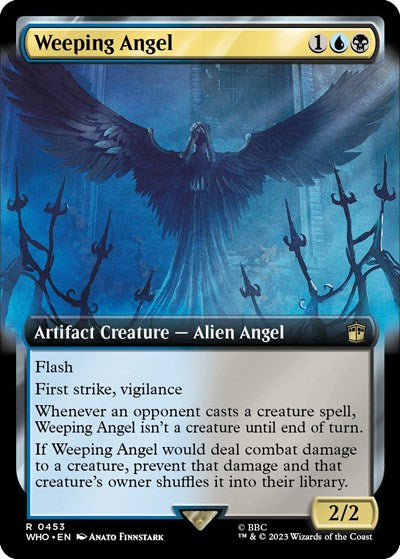 Weeping Angel (Extended Art) (Universes Beyond: Doctor Who) Near Mint Foil