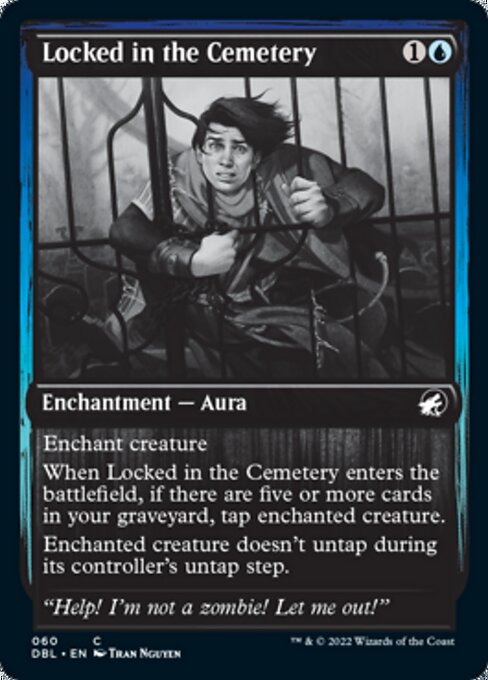 Locked in the Cemetery (Innistrad: Double Feature) Light Play Foil