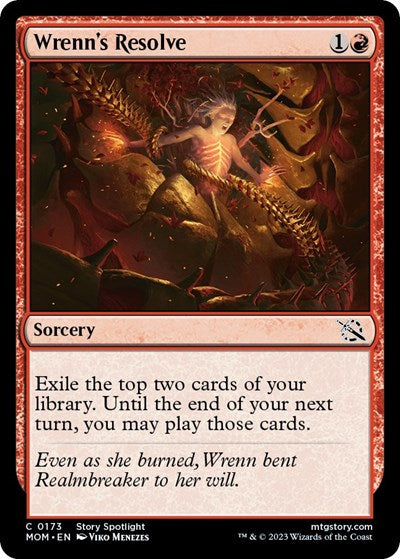 Wrenn's Resolve (March of the Machine) Damaged / Poor Foil
