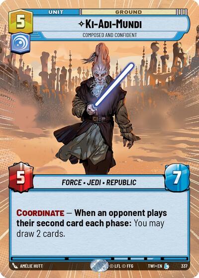 Ki-Adi-Mundi Composed and Confident (Hyperspace) (Twilight of the Republic) Near Mint Foil