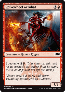 Spikewheel Acrobat (Ravnica Allegiance) Light Play