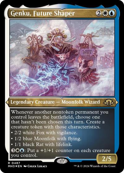 Genku, Future Shaper (Foil Etched) (Modern Horizons 3) Light Play Foil