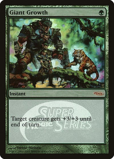 Giant Growth (Super Series) (Promos: Junior Series) Medium Play Foil