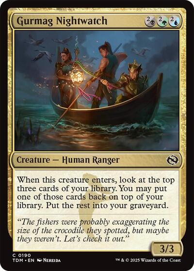 Gurmag Nightwatch (Tarkir: Dragonstorm) Light Play