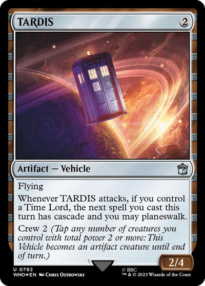 TARDIS (Surge Foil) (Universes Beyond: Doctor Who) Light Play Foil