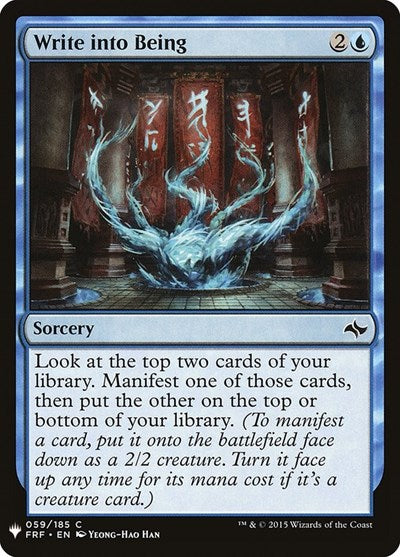 Write into Being (Mystery Booster) Near Mint