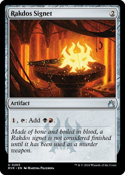 Rakdos Signet (Ravnica Remastered) Medium Play