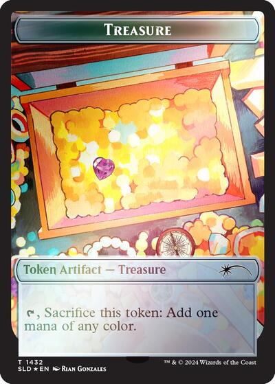 Treasure Token  1432   Rainbow Foil|1|0|0.00