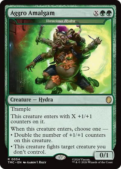 Aggro Amalgam - Voracious Hydra (Commander: Teenage Mutant Ninja Turtles) Near Mint