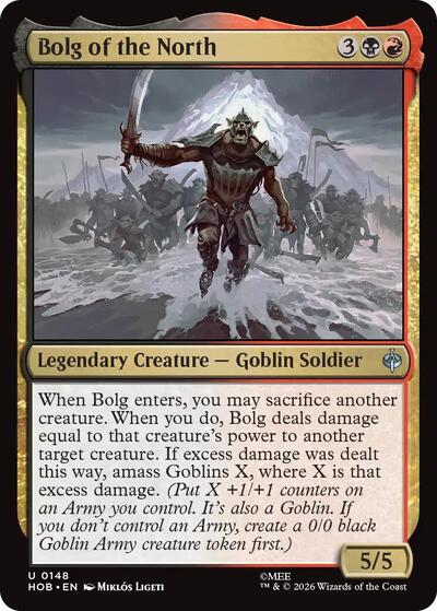 Bolg of the North (The Hobbit) Near Mint Foil