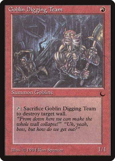 Goblin Digging Team (The Dark) Medium Play