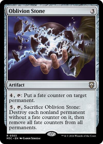 Oblivion Stone (Commander: Modern Horizons 3) Light Play