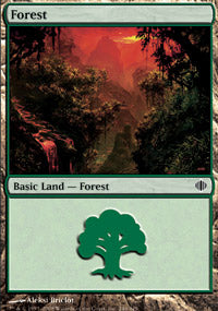 Forest (246) (Shards of Alara) Medium Play Foil
