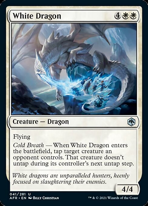 White Dragon (Adventures in the Forgotten Realms) Medium Play Foil