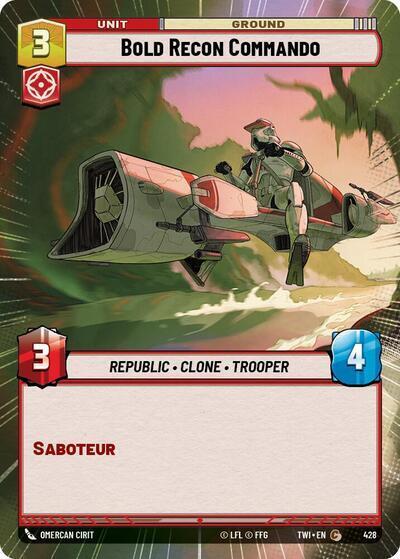 Bold Recon Commando (Hyperspace) (Twilight of the Republic) Near Mint Foil