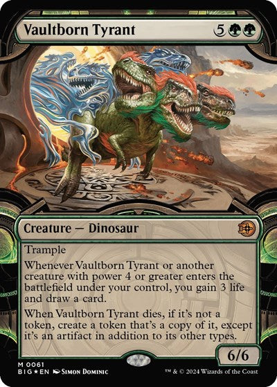 Vaultborn Tyrant (Showcase) (Raised Foil) (Outlaws of Thunder Junction: The Big Score) Near Mint Foil