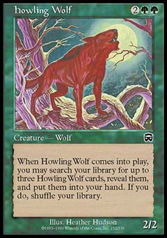 Howling Wolf (Mercadian Masques) Medium Play