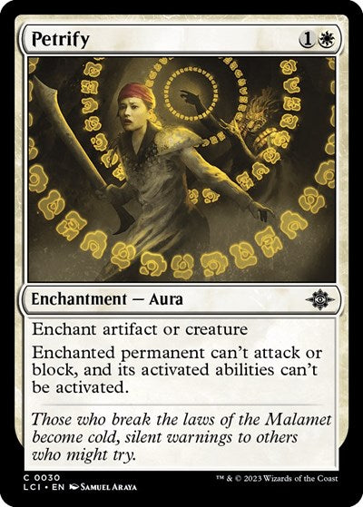 Petrify (The Lost Caverns of Ixalan) Medium Play Foil