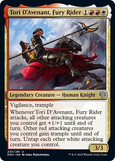 Tori D'Avenant, Fury Rider (Dominaria United) Medium Play Foil