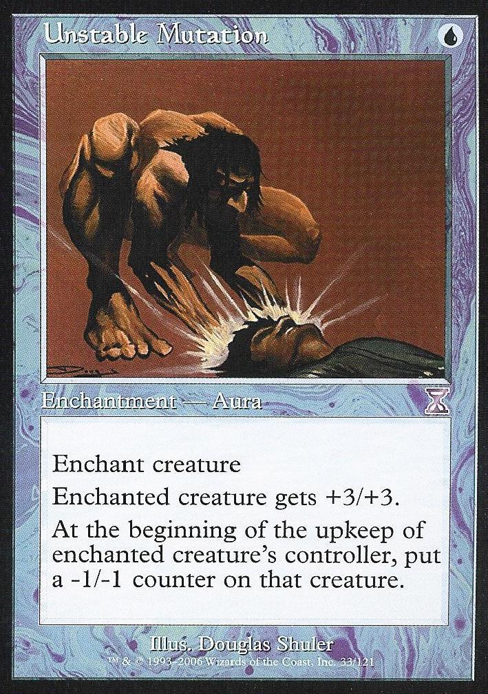 Unstable Mutation (Time Spiral Time Shifted) Light Play Foil