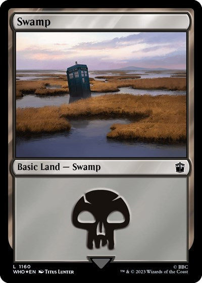 Swamp (1160) (Surge Foil) (Universes Beyond: Doctor Who) Near Mint Foil
