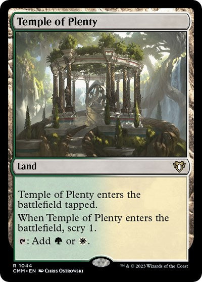 Temple of Plenty (Commander Masters) Near Mint