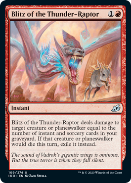 Blitz of the Thunder-Raptor (Ikoria: Lair of Behemoths) Medium Play Foil