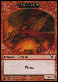Dragon (10E Token) (10th Edition) Light Play