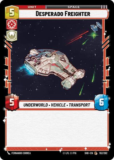 Desperado Freighter (Shadows of the Galaxy) Near Mint Foil