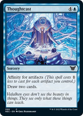 Thoughtcast (Commander: Kamigawa: Neon Dynasty) Light Play