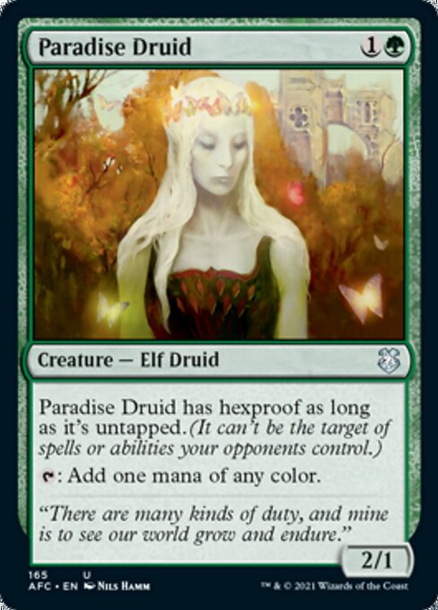Paradise Druid (Commander 2021 Forgotten Realms) Light Play