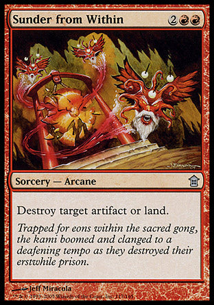 Sunder from Within (Saviors of Kamigawa) Medium Play