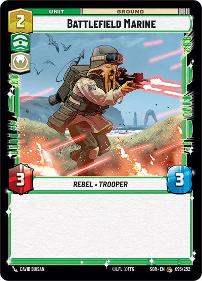 Battlefield Marine (Spark of Rebellion) Near Mint Foil